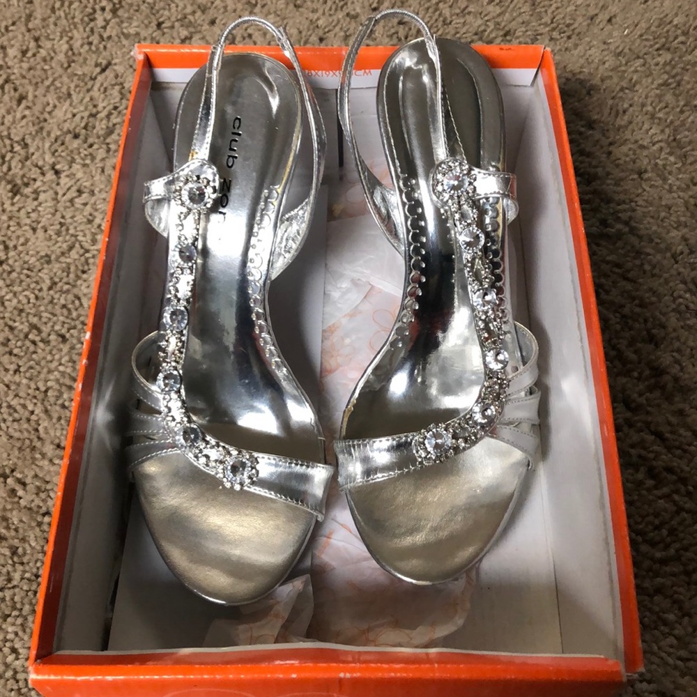 Silver heels